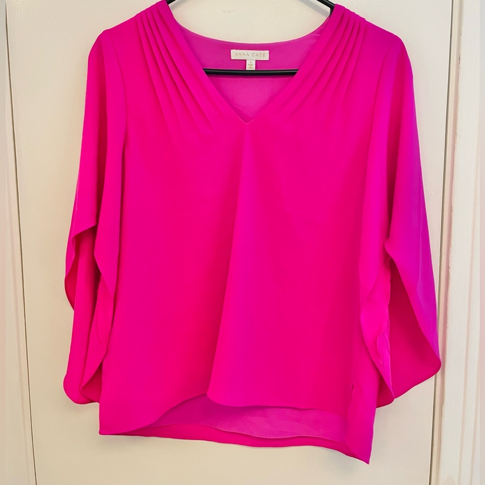 Anna Cate Fuchsia Blouse